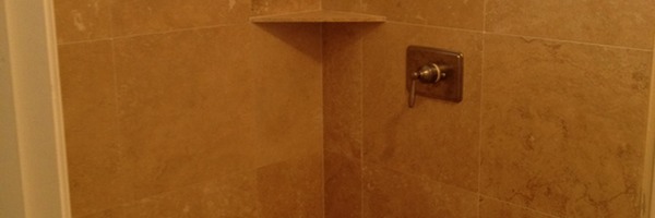 Travertine Shower